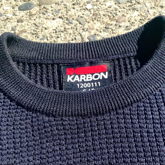 Karbon Navy Blue Knit Sweater - Picture 4 of 6